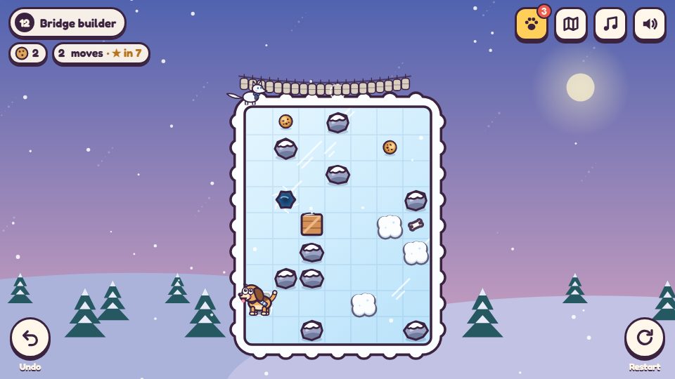 Biscuit on Ice pond
